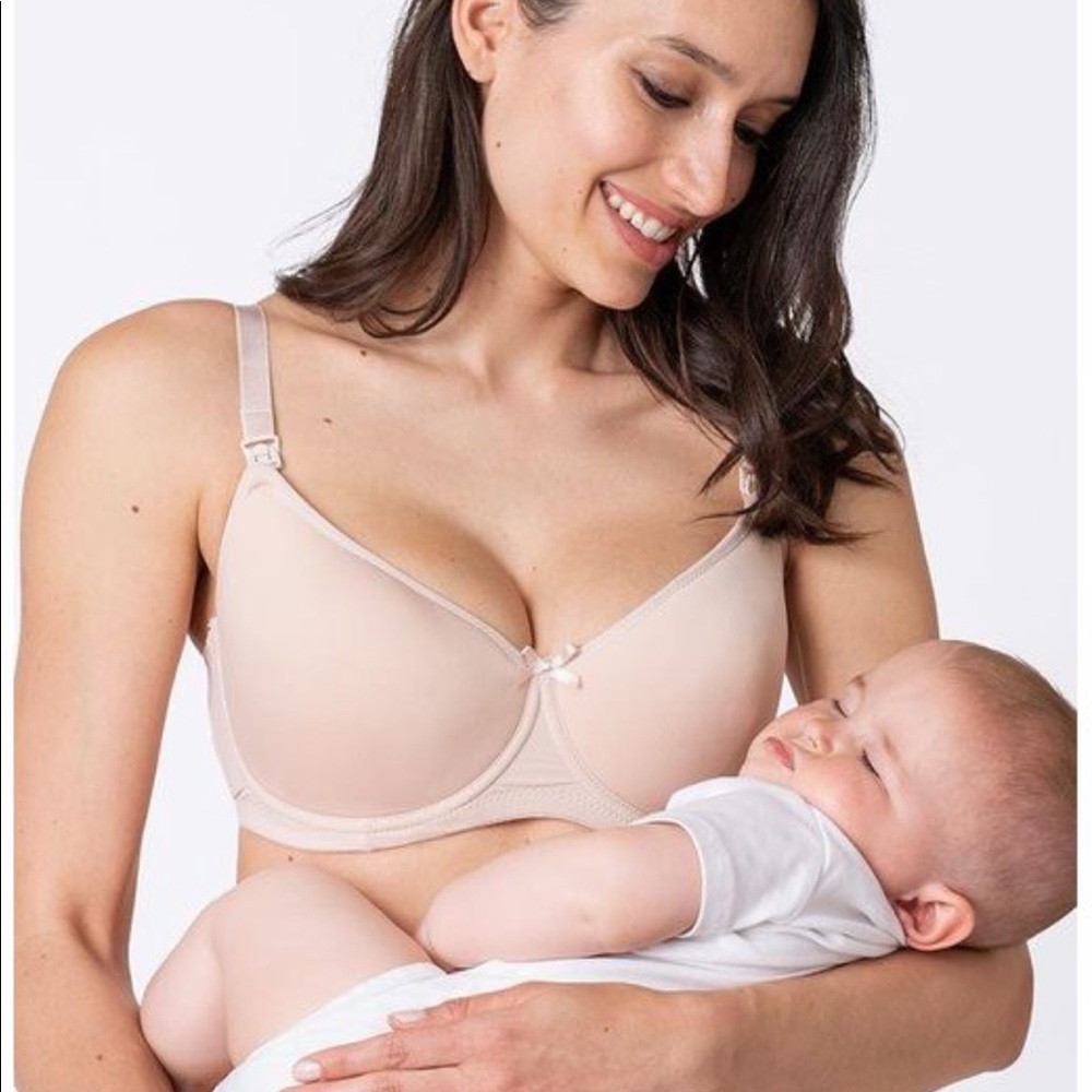 Seraphine Nude T-Shirt Maternity & Nursing Bra 36B